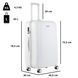 Чемодан CarryOn Skyhopper (L) White (502424) 930040 фото 4