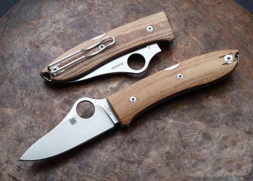 Нож Spyderco Spyopera Коричневый Микарта C255CMP 871434 фото