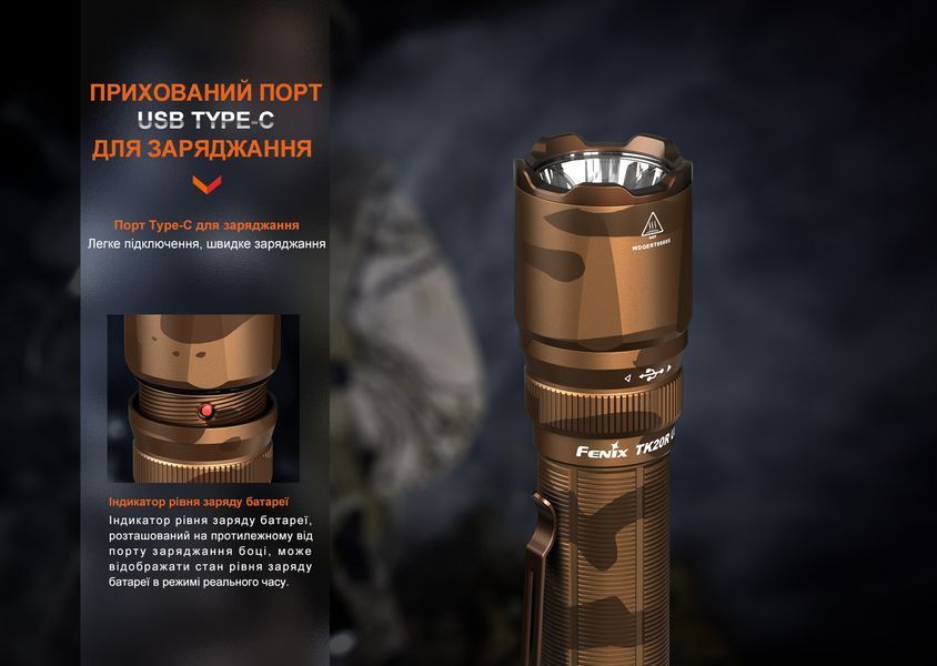 Фонарь тактический Fenix ​​TK20R UE, Камуфляж 94448 фото
