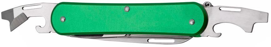 Ніж багатофункціональний Fox Vulpis Aluminium OD Green 4 інструменти FX-VP130-F4 OD 17530719 фото