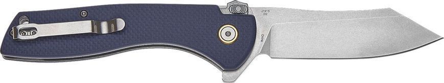 Ніж CJRB Kicker SW D2 G-10 Синій J1915-BU 27980285 фото