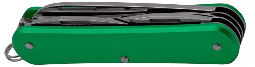 Ніж багатофункціональний Fox Vulpis Aluminium OD Green 4 інструменти FX-VP130-F4 OD 17530719 фото