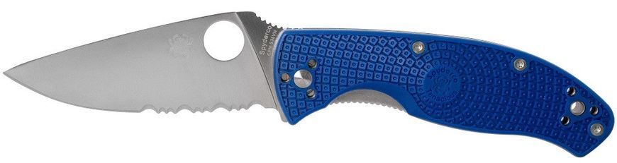 Ніж Spyderco Tenacious Blue FRN CPM-S35VN Напівсеррейтор C122PSBL 871481 фото