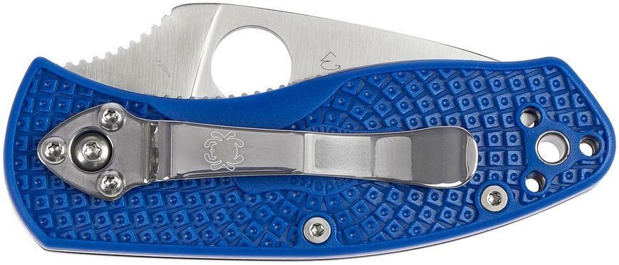 Ніж Spyderco Ambitious Lightweight Blue Serrated CPM-S35VN Серейтор C148SBL 871597 фото
