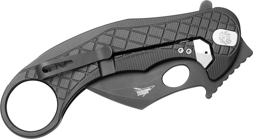 Нож Lionsteel L.E.One Black Blade Aluminium Black LE1 A BB 392130 фото