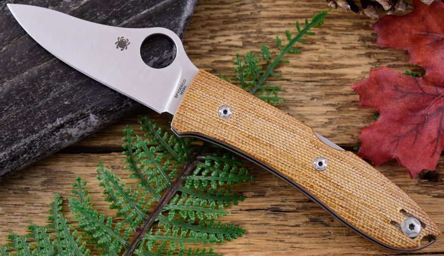 Нож Spyderco Spyopera Коричневый Микарта C255CMP 871434 фото