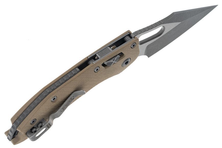 Ніж Microtech Stitch Ram-Lock fluted Apoc руків'я G-10 Tan 169RL-10APFLGTTA 4009483 фото