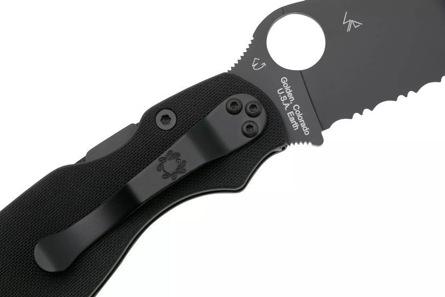 Ніж Spyderco Military 2 Black Blade G-10 Серрейтор C36GSBK2 871695 фото