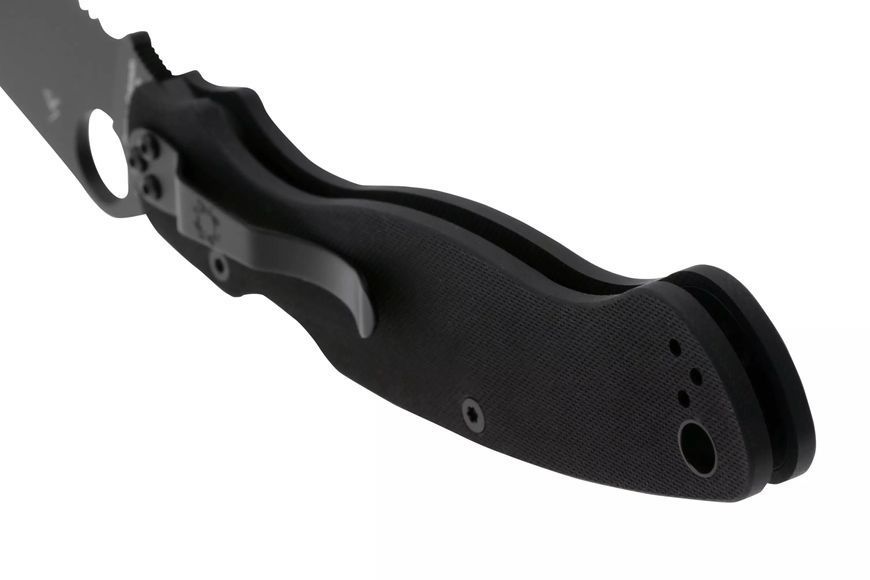 Ніж Spyderco Military 2 Black Blade G-10 Серрейтор C36GSBK2 871695 фото