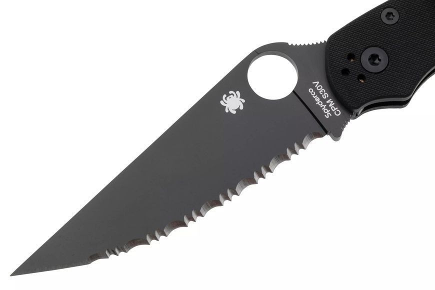 Ніж Spyderco Military 2 Black Blade G-10 Серрейтор C36GSBK2 871695 фото