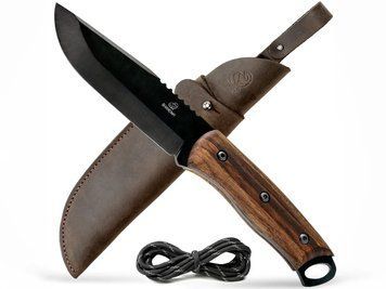 Ніж Beaver Craft Bushcraft з вуглецевої сталі з шкіряним футляром BSH4 4009240 фото