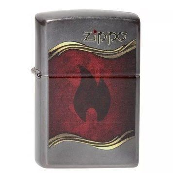 Зажигалка Zippo Flame gray dusk 28378.120 V77550462 фото