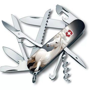 Швейцарський ніж Victorinox Huntsman Zodiac Магічний кінь Сірий глянцевий 1.3713.3_Z5280pk V77554191 фото