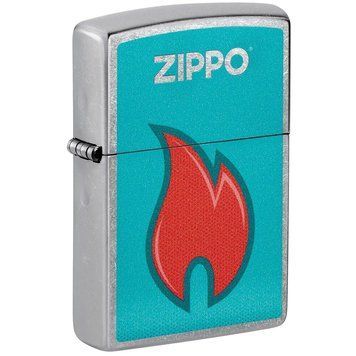 Зажигалка Zippo 207 2022PFF Flame Design Серебристая 48495 V77550475 фото