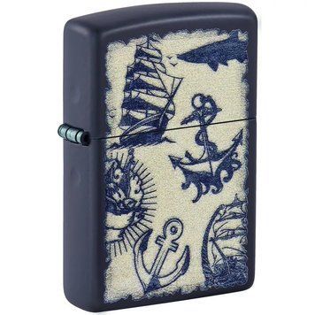Зажигалка Zippo Nautical Design Синяя 49774 V77550523 фото