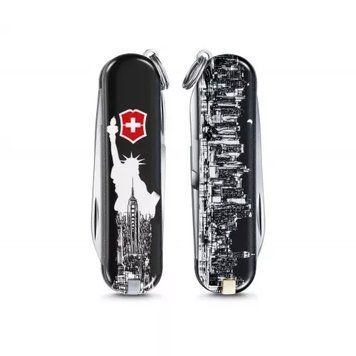 Швейцарський ніж Victorinox Classic LE 2018 New York 58 мм Чорно-білий (0.6223.L1803) V77553567 фото