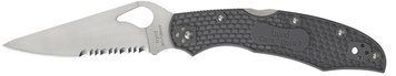 Ніж Spyderco Byrd Cara Cara 2 Half Serrated Gray FRN Напівсеррейтор BY03PSGY2 871559 фото