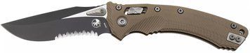 Ніж Microtech Amphibian PS Black Blade G-10 Tan Напівсеррейтор 137RL-2FLGTTA 14090776 фото
