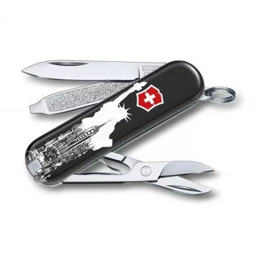 Швейцарський ніж Victorinox Classic LE 2018 New York 58 мм Чорно-білий (0.6223.L1803) V77553567 фото