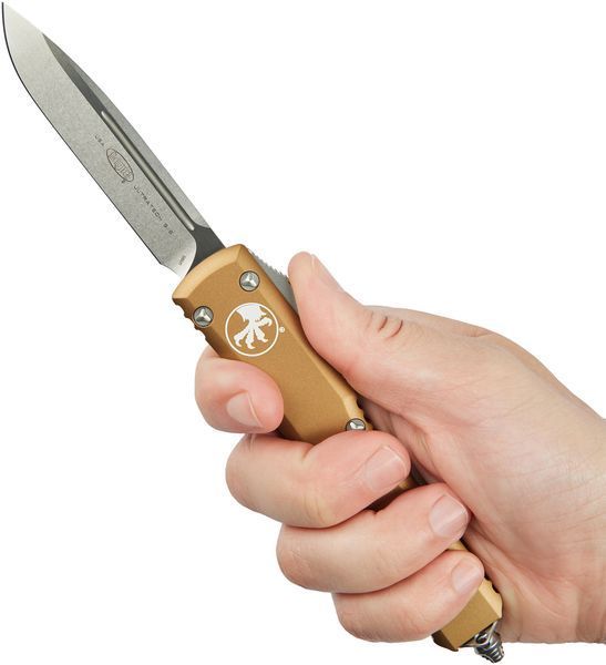 Нож Microtech Ultratech Drop Point Stonewash Tan 121-10TA 14090546 фото