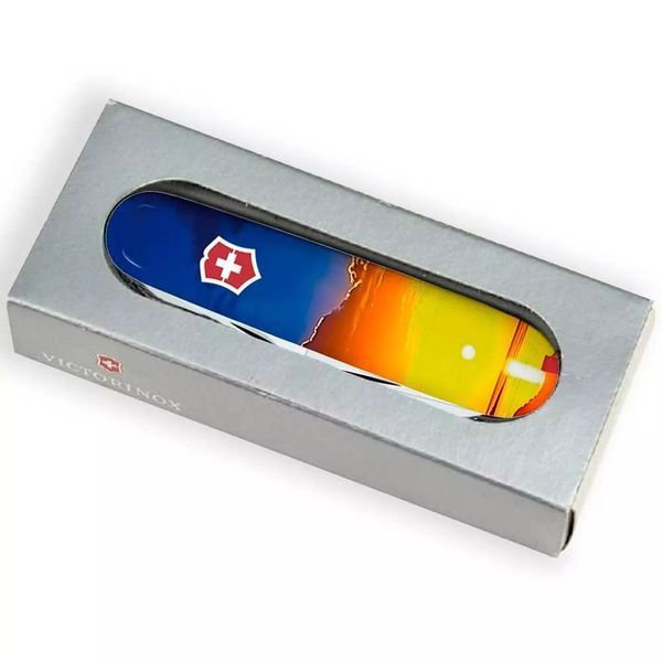 Швейцарський ніж Victorinox Climber Ukraine 91 мм 15 функцій Світанок (1.3703.7_T3220pw) V77552764 фото