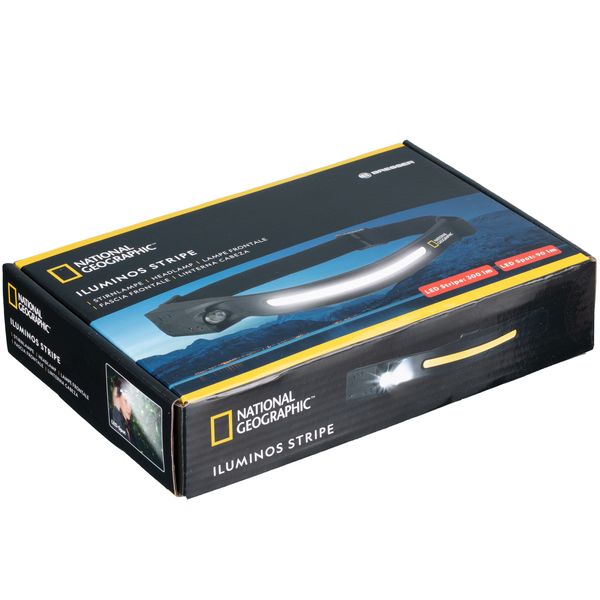 Фонарь налобный National Geographic Iluminos Stripe 300 lm + 90 Lm USB Rechargeable (9082600) 930158 фото