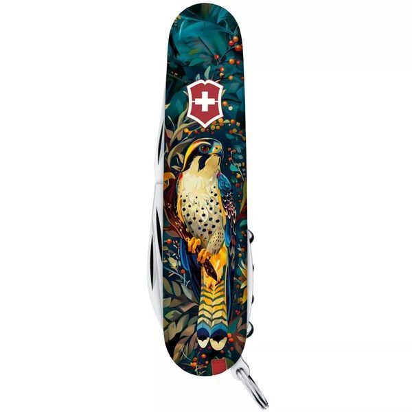Швейцарський ніж Victorinox Camper Ukraine 91 мм 14 функцій Величний Сокіл (1.3613.3_T3180pw) V77552751 фото