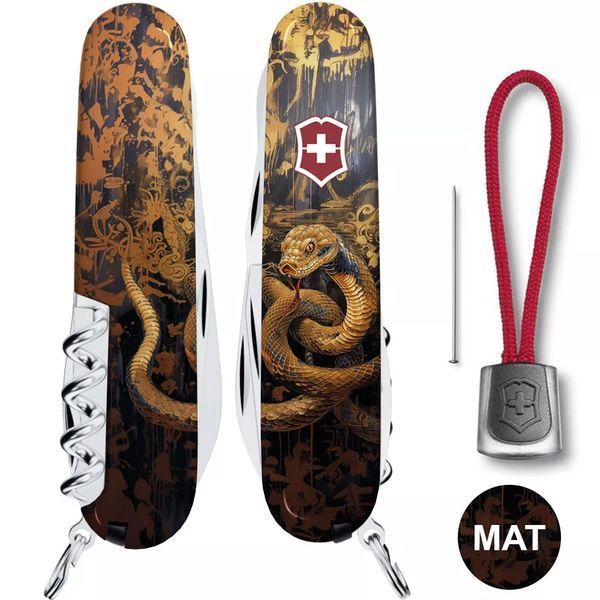 Швейцарський ніж Victorinox Climber Zodiac Золота дерев'яна змія 1.3703.3_Z4240pk V77554173 фото