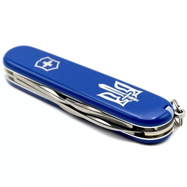Швейцарський ніж Victorinox Spartan Ukraine 91 мм 12 функцій Тризуб ОУН (1.3603.2_T0300u) V77553020 фото