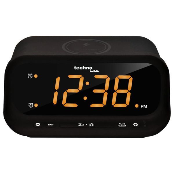Годинник настільний Technoline WT477 Wireless Mobile Charging Black (WT477) DAS302477 фото