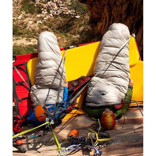 Спальник з натуральним пухом Naturehike Snowbird NH20YD001, p-р L, Коричневый 980 г 92849 фото