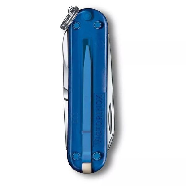 Швейцарський ніж Victorinox Classic 58 мм 7 функцій Синій напівпрозорий (0.6223.T2G) V77552857 фото
