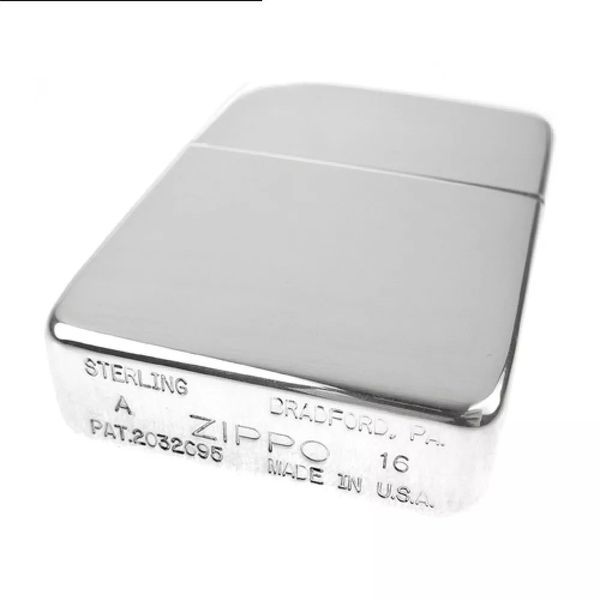 Серебряная Зажигалка Zippo 23 Silver 1941 Replica High Polish Sterling 23 V77552696 фото