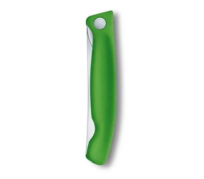 Кухонний ніж Victorinox Swiss Classic Foldable Paring Knife складаний, зелений, 11 см (6.7836.F4B) V77551485 фото