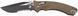 Нож Microtech Amphibian PS Black Blade G-10 Tan Полусеррейтор 137RL-2FLGTTA 14090776 фото 1