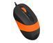 Миша A4Tech Fstyler FM10S (Orange), безшумна, USB, колір чорний+помаранчевий FM10S (Orange) 1604561 фото 2