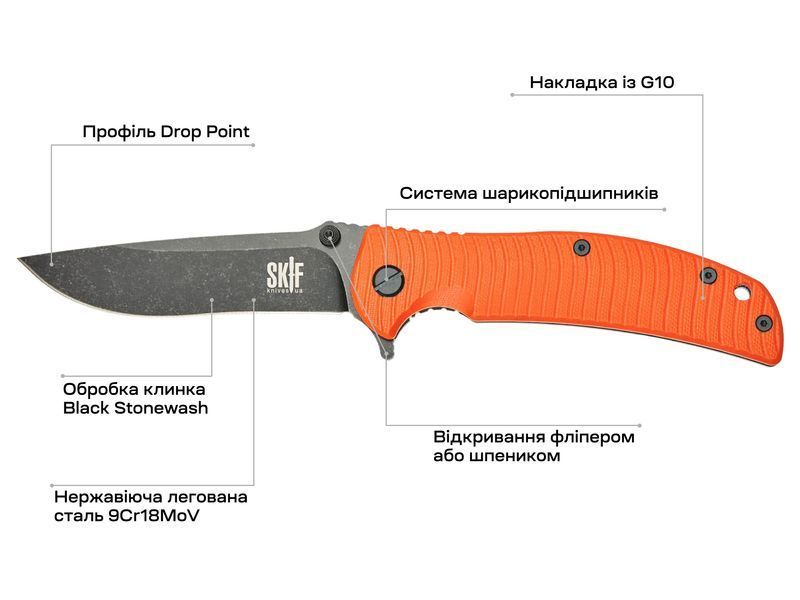 Ніж Skif Urbanite II BSW Orange 425SEBOR 17650309 фото