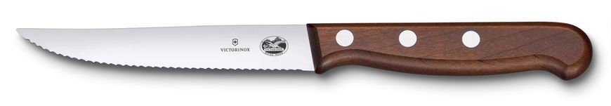 Набор из 2-х кухонных ножей для стейка. Victorinox Wood Steak Set Серрейтор подарочная коробка 5.1230.12G V77554318 фото