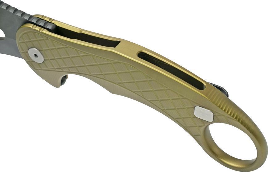 Ніж Lionsteel L.E.One Black Blade Aluminium Green LE1 A GB 392131 фото