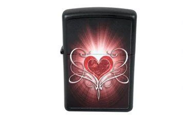 Зажигалка Zippo LOVE HEART BLACK MATTE 28043 V77550748 фото