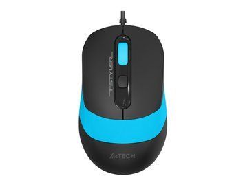 Миша A4Tech Fstyler FM10S (Blue), безшумна, USB, колір чорний+блакитний FM10S (Blue) 1604562 фото