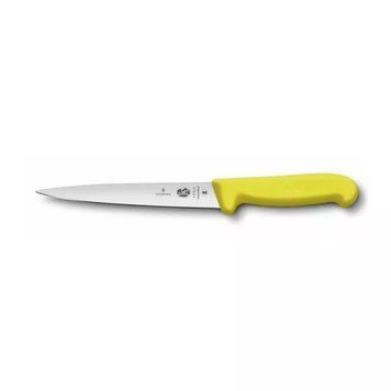 Кухонный нож Victorinox Fibrox Filleting Flex для филе 18 см Желтый (5.3708.18) V77551430 фото