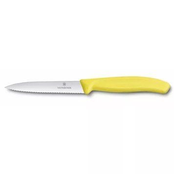 Кухонный нож Victorinox SwissClassic для нарезки 100 мм серрейтор Желтый (6.7736.L8) V77551511 фото