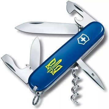Швейцарський ніж Victorinox Spartan Ukraine 91 мм 12 функцій Тризуб ОУН (1.3603.2_T0308u) V77553021 фото