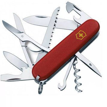 Швейцарський ніж Victorinox Huntsman Mat Червоний матовий лак з жовтым лого (1.3713_M0008p) V77552786 фото