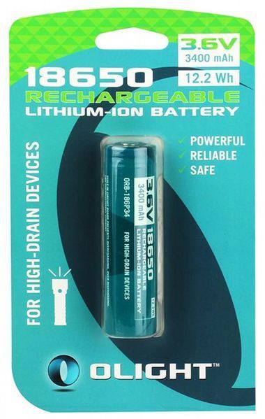 Акумуляторна батарея Olight, 18650 3,6V 3400 mAh ORB2-186L34 23703643 фото