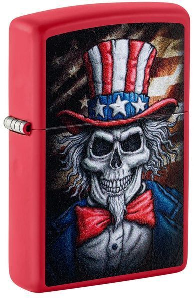 Запальничка Zippo 233 Uncle Sam Skull Design 46696 V77553910 фото
