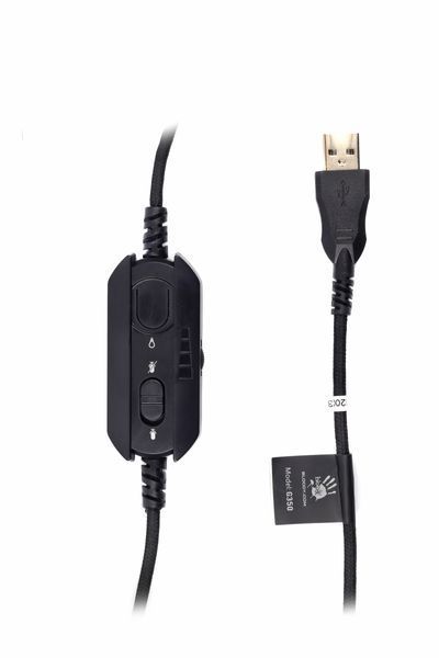 Гарнитура игровая Bloody G350 с подсветкой, USB G350 Bloody (Black) 1604863 фото