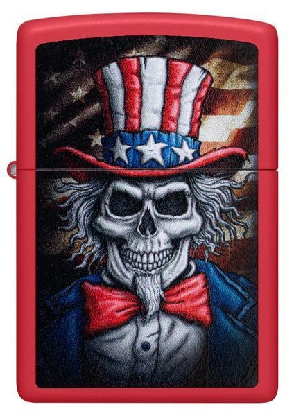 Запальничка Zippo 233 Uncle Sam Skull Design 46696 V77553910 фото