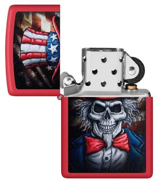 Запальничка Zippo 233 Uncle Sam Skull Design 46696 V77553910 фото